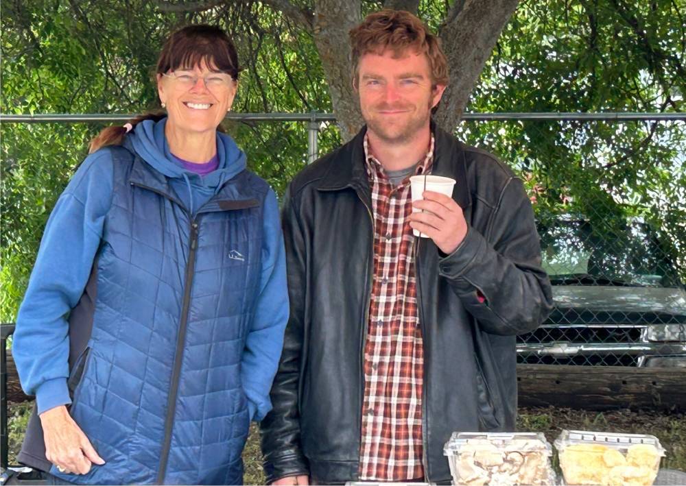 Carol Anne and Eddie the dynamic mushroom growing team at Indian Iron Farms